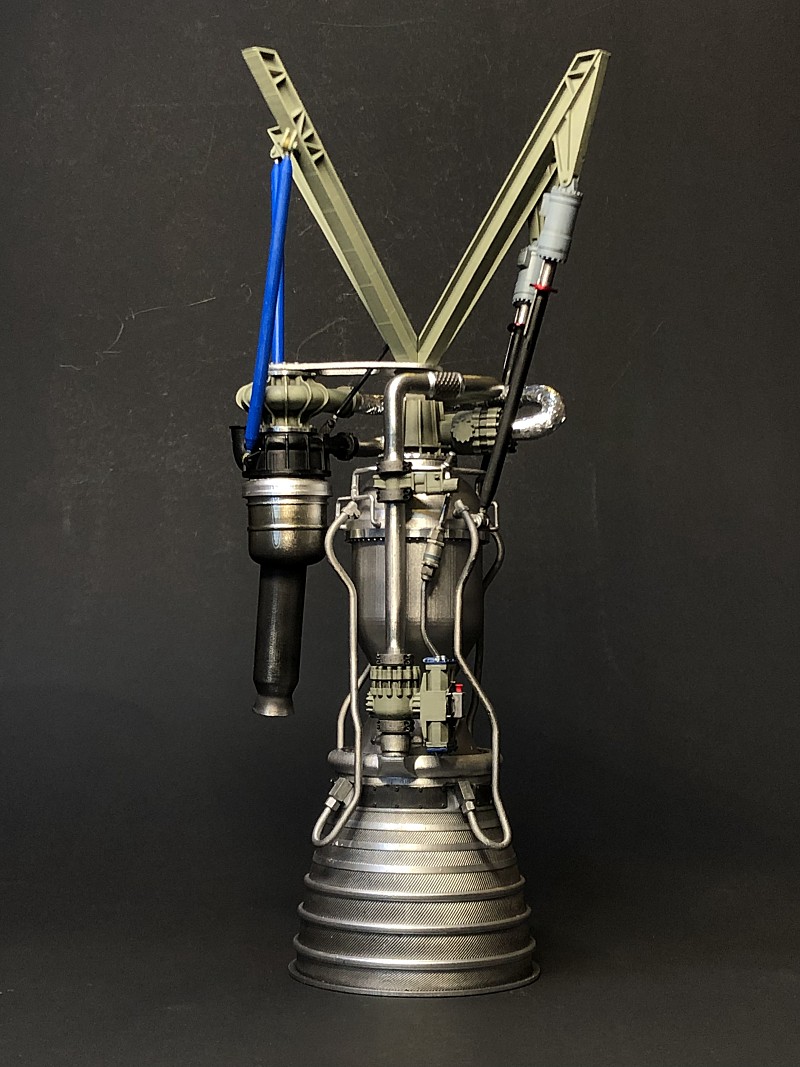 Merlin1C Rocket engine Scale model